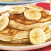 Banana Pancakes with Golden Banana Syrup