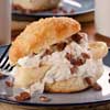 Banana Shortcakes with Candied Nuts