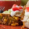 Beef and Bean Chimichangas