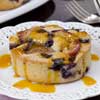 Blueberry and Plum Cornmeal Cakes