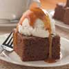 Caramel Coffee Brownies A la Mode