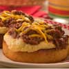 Open Face BBQ Beef and Grits