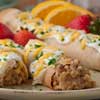 Sausage Filled Crepes