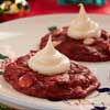 Snowcapped Red Velvet Cookies