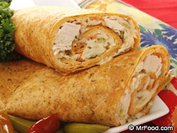 Chicken and Slaw Wraps