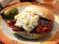 Barbecued Chicken Stack