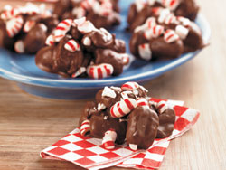 Chocolate-and-Peppermint-Coated Pretzels