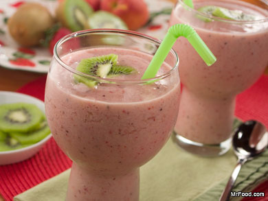 Strawberry Kiwi Smoothies